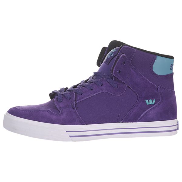 Supra Mens Vaider High Top Shoes - Purple | Canada J9086-7N63